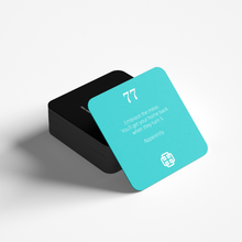 Load image into Gallery viewer, The Daily Dad pack is the ideal gift aimed to help new fathers deal with the stresses that comes with becoming a dad.  Packed with minimalist-isms and thought provoking advice from fathers from around the world, this pack of 101 best pieces of advice is packaged in a neat, resealable box, to aide you on your journey into fatherhood.